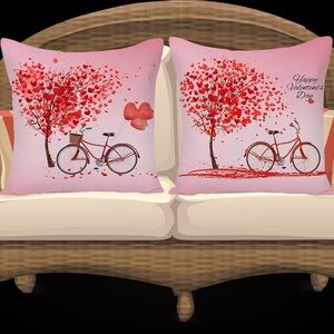 2pk Pretty in Pink Pillow Covers